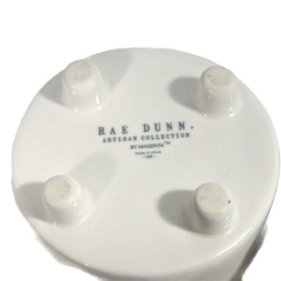 Rae Dunn Ceramic Holiday Planters Candy Dishes NAUGHTY and NICE - Picture 4 of 4